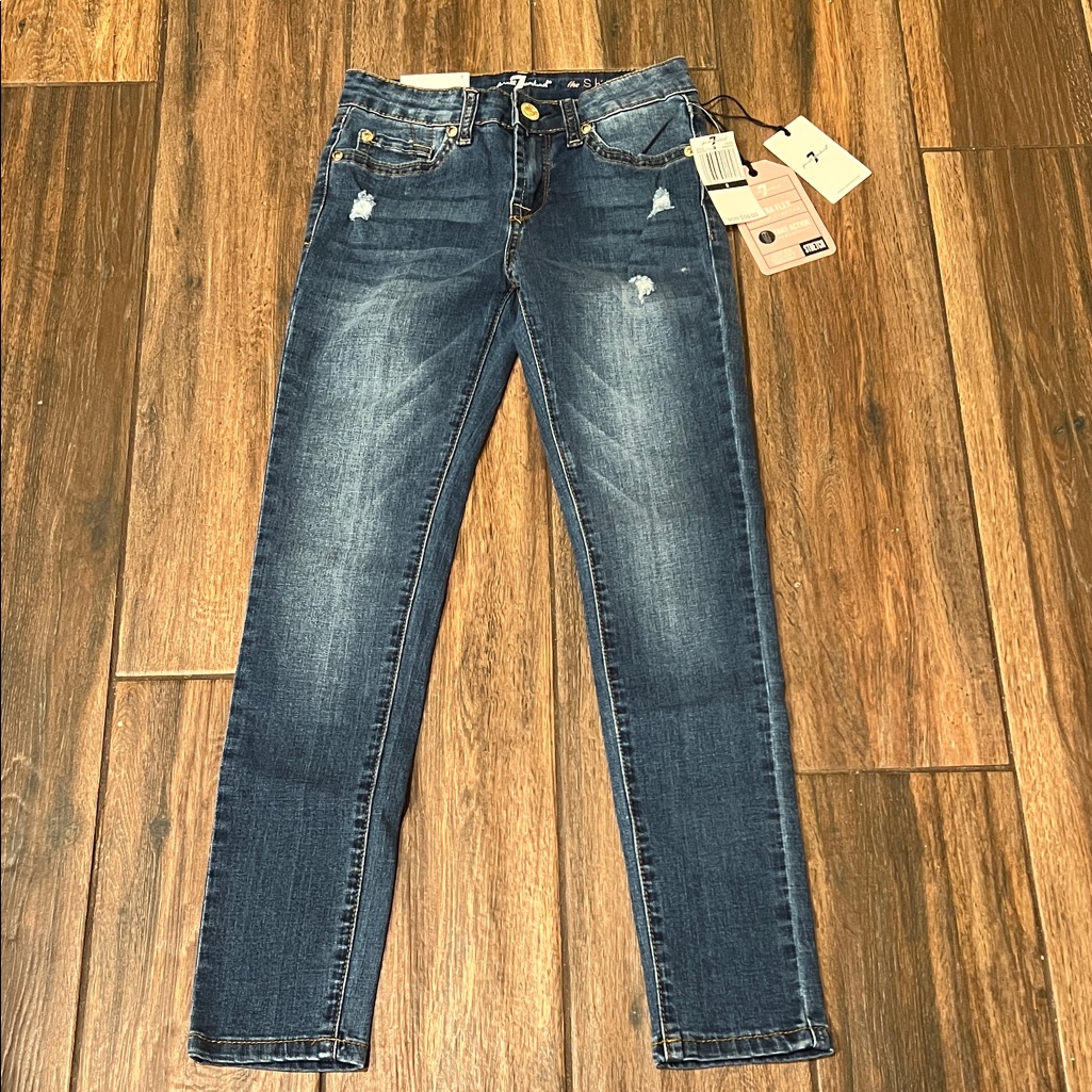 Nwt 7 For All Mankind Brand Girls The Skinny Jeans